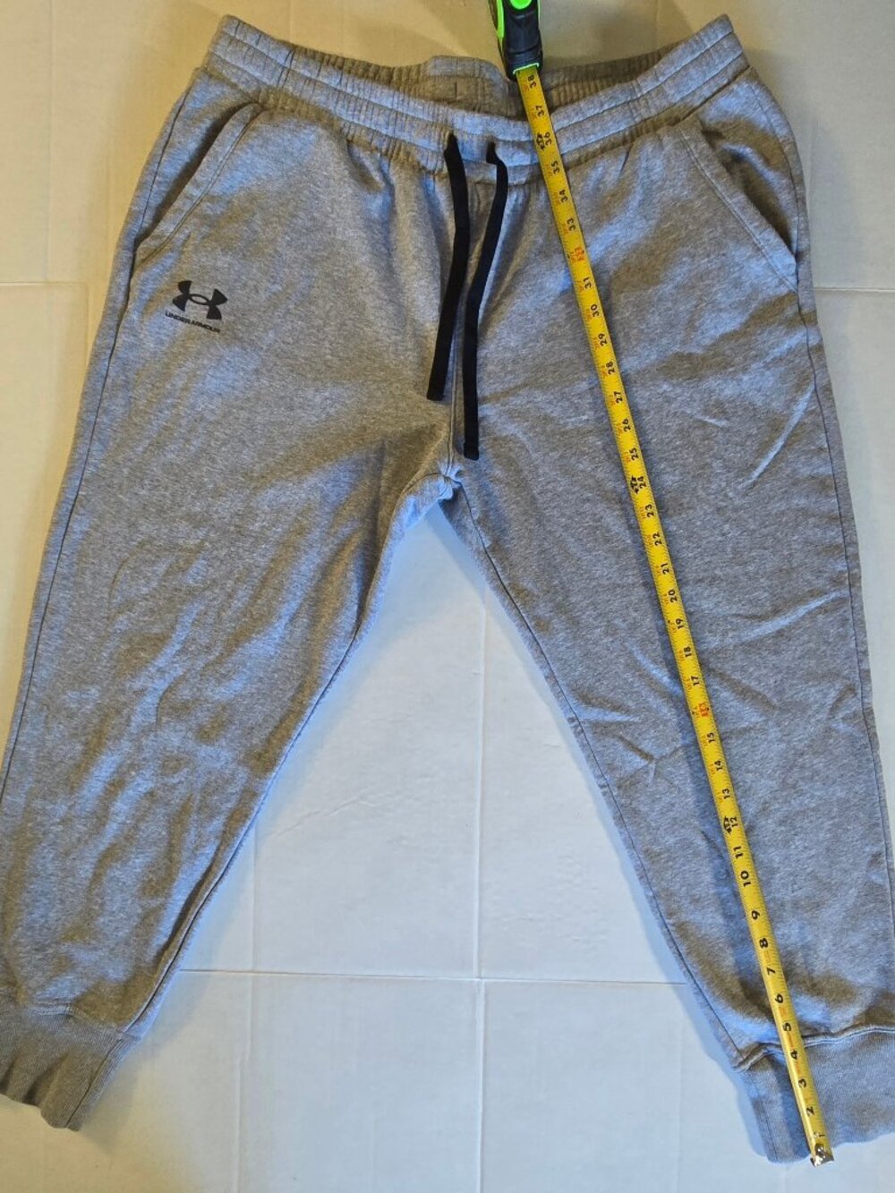 Under Armour Rival Fleece Jogger Sweatpants Men's XXL Heather Gray Loose Fit